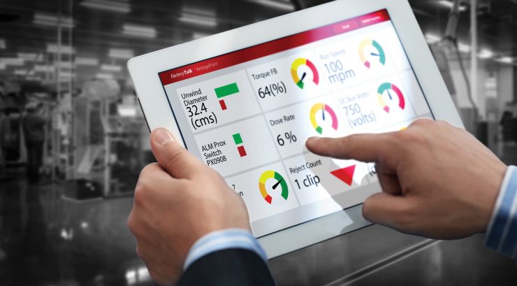 Figura 2: Anónimo, Dashboard de uno de los productos de industria 4.0 de Rockwell Automation, Rockwell Automation.